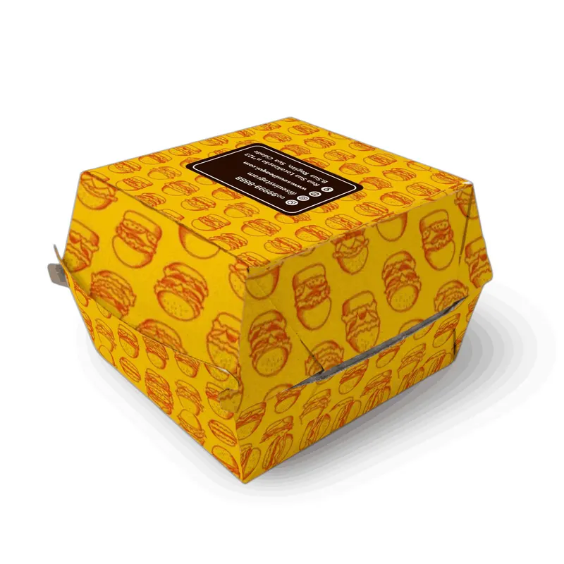 Delivery · Caixa para Hamburguer · Tradicional · Personalizada personalizado com a sua marca