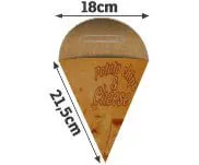 Embalagens para Delivery · Kraft 250g · Batata Frita · Média personalizado com a sua marca