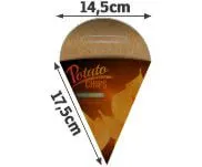 Embalagens para Delivery · Kraft 250g · Batata Frita · Pequena personalizado com a sua marca