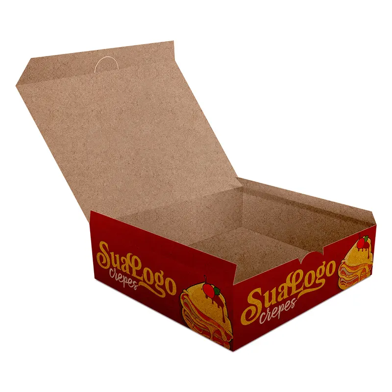 Embalagens para Delivery · Kraft 250g · Crepes personalizado com a sua marca