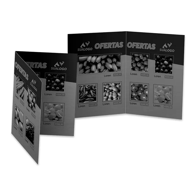 Encarte, Tablóides e Jornal · Apergaminhado 75g personalizado com a sua marca