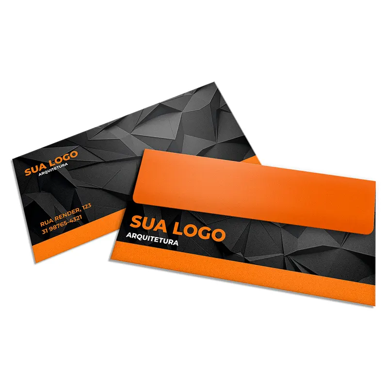 Envelopes Personalizados · Ap Sulfite 90g · Carta 230x115mm personalizado com a sua marca