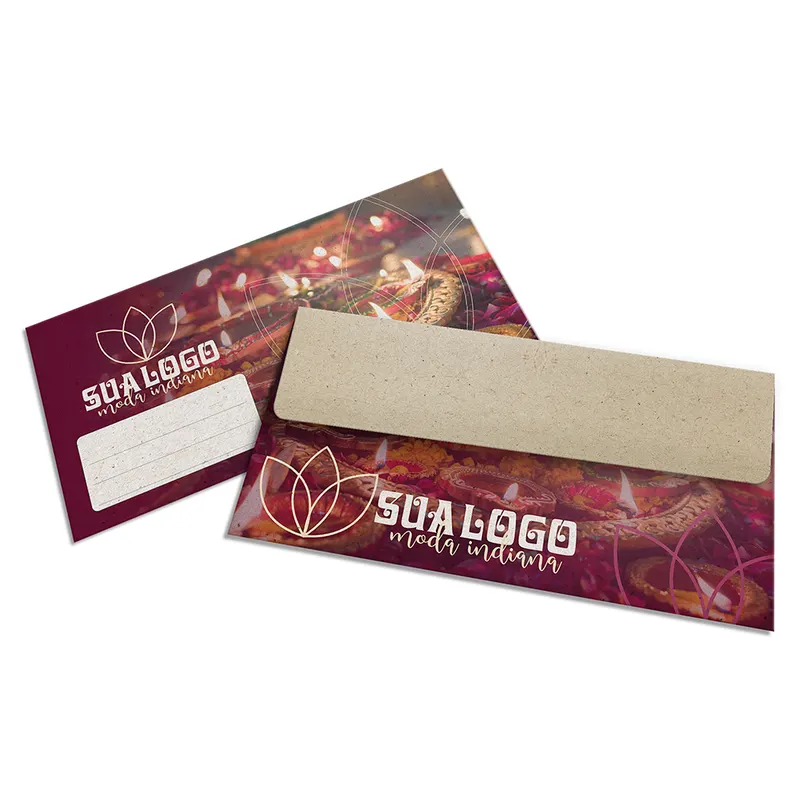 Envelopes Personalizados · Reciclato 90g · Carta 230x115mm personalizado com a sua marca