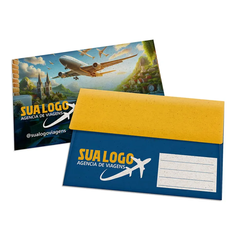 Envelopes Personalizados · Reciclato 90g · Comercial 167x105mm personalizado com a sua marca