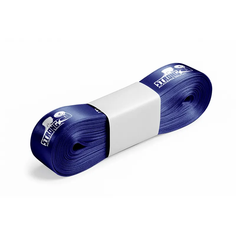 Fita de Cetim · Peça com 10 Metros · Largura de 22mm · Azul Marinho personalizado com a sua marca