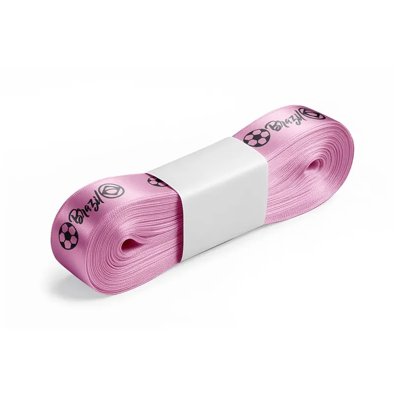 Fita de Cetim · Peça com 10 Metros · Largura de 30mm · Rosa Escuro personalizado com a sua marca