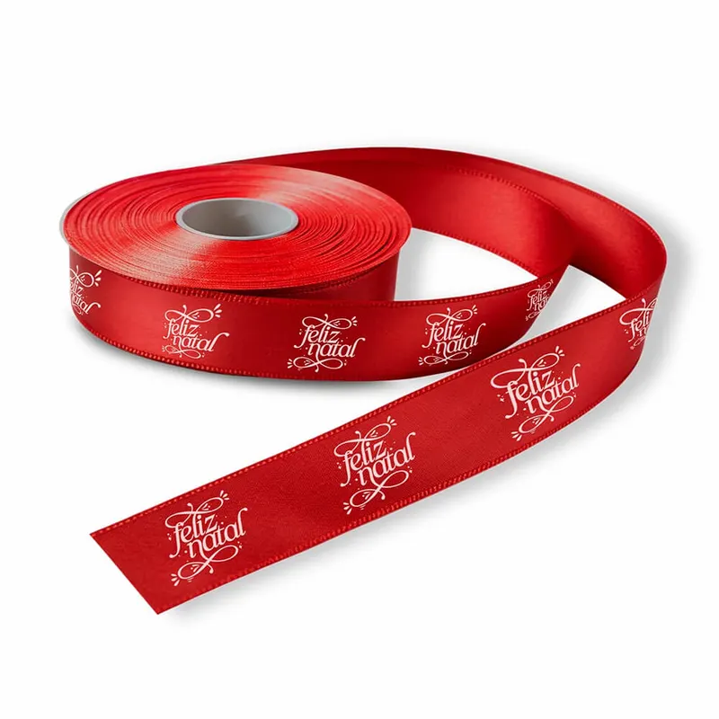 Fita de Cetim · Rolo com 50 Metros · Largura de 15mm personalizado com a sua marca