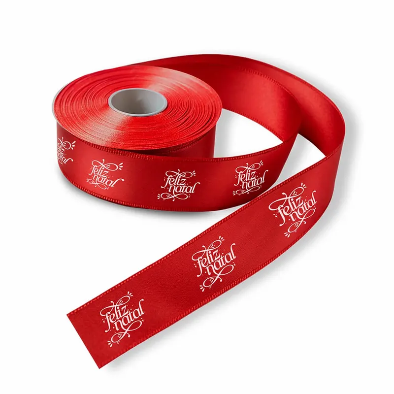 Fita de Cetim · Rolo com 50 Metros · Largura de 30mm personalizado com a sua marca
