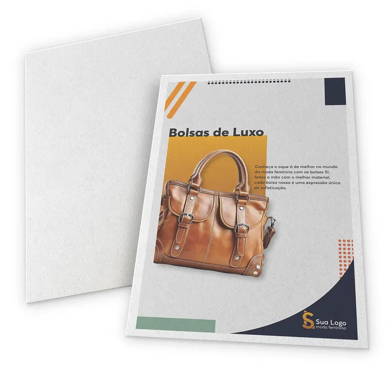 Folhas Avulsas · Apergaminhado · Ap180g personalizado com a sua marca