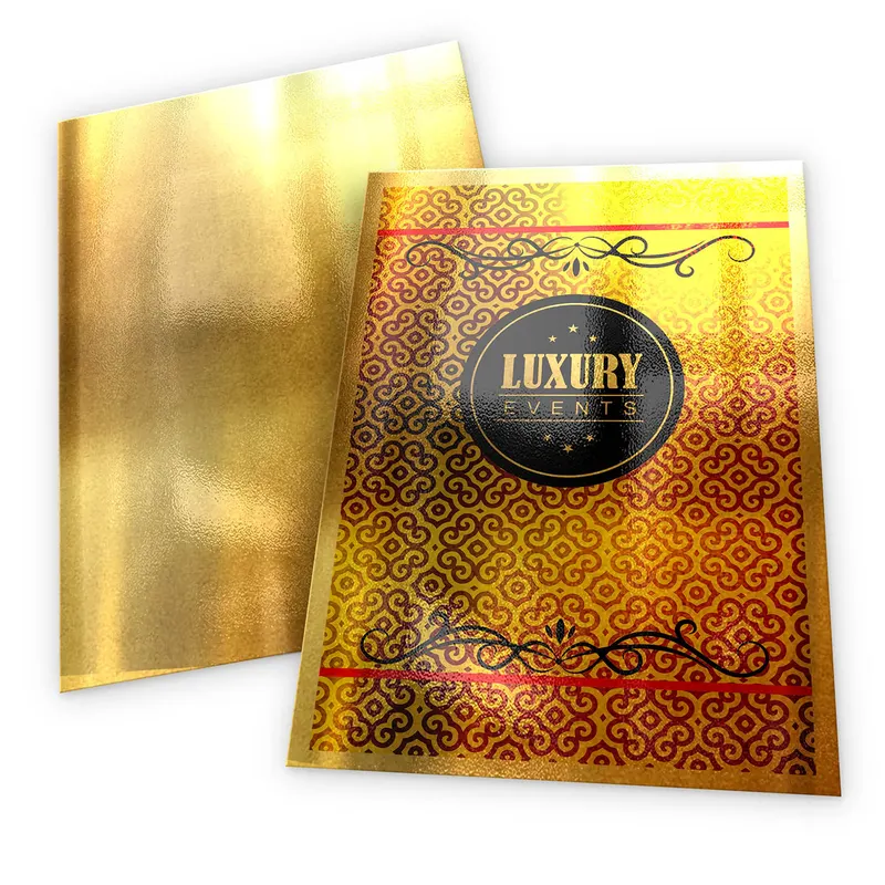 Folhas Avulsas · Papeis Especiais · Gold Master 300g personalizado com a sua marca