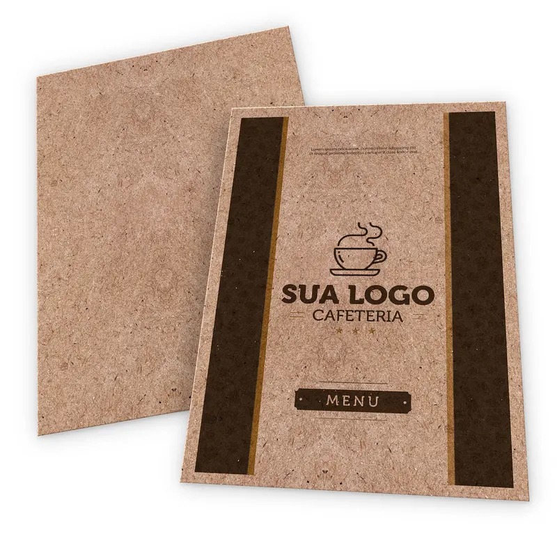 Folhas Avulsas · Papeis Especiais · Kraft 250g personalizado com a sua marca