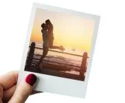 Impressão de Fotos · Modelo Polaroid personalizado com a sua marca