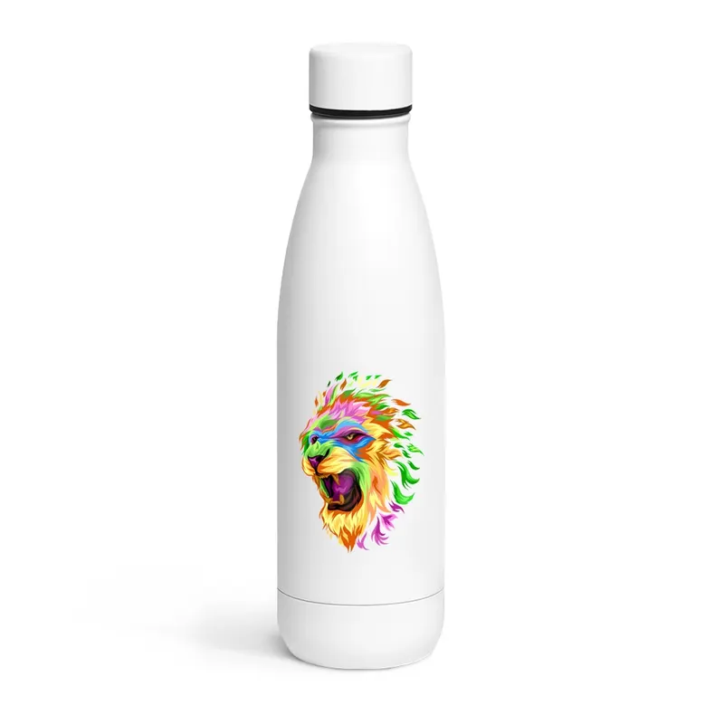 Garrafa de Aço Inox · Térmica · Modelo Buffon · Com Dtf Uv · 500ml personalizado com a sua marca