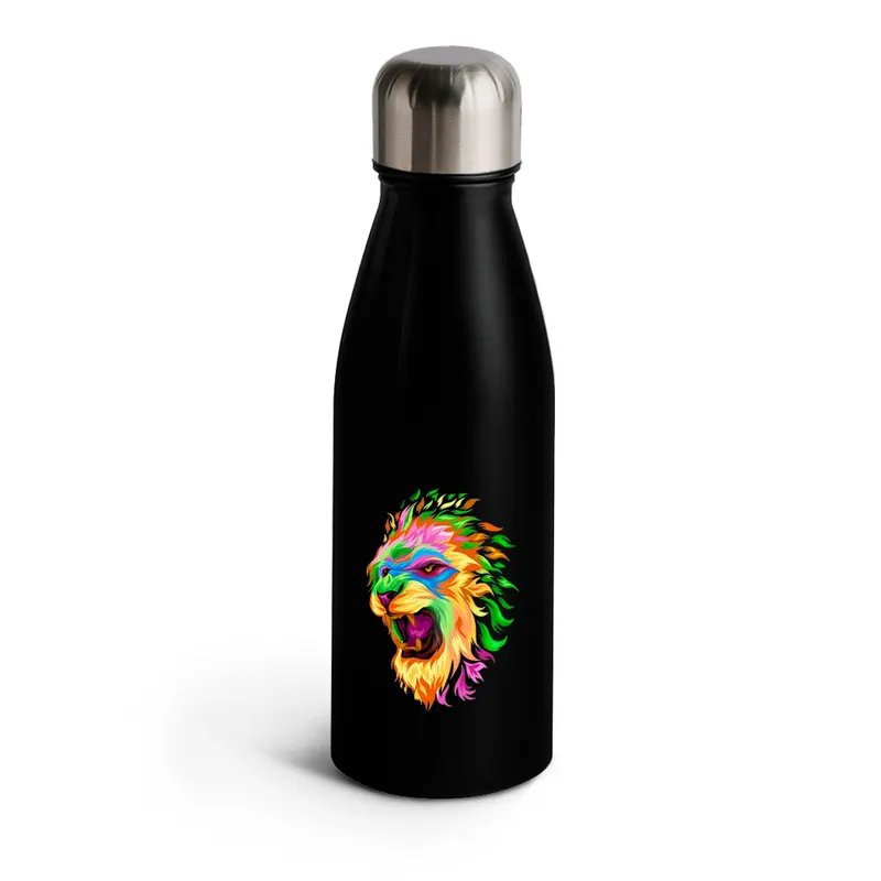 Squeeze de Alumínio · Modelo Beane com Tampa Inox · Dtf Uv · 500ml personalizado com a sua marca