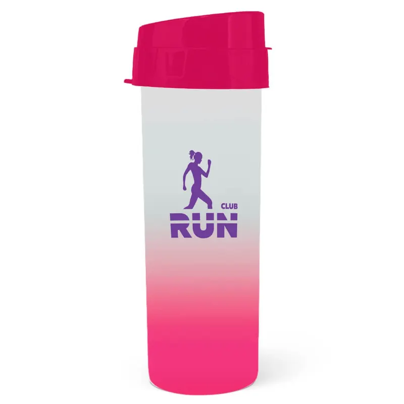 Squeeze de Pp · Modelo Acqua Bio · 480ml · Degradê personalizado com a sua marca