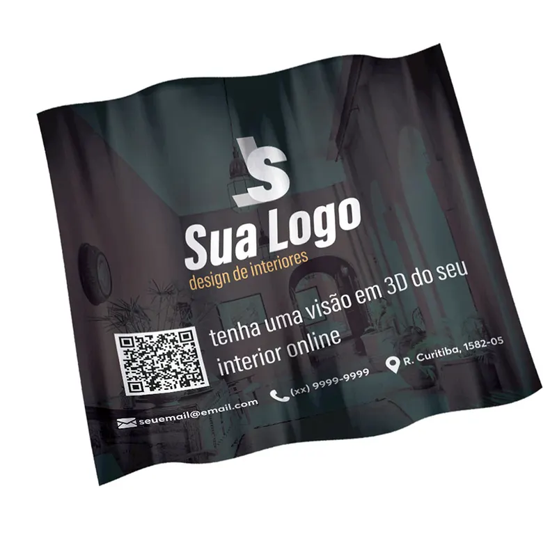 Bandeiras · Cacharrel · Tecido sem Acabamento Overlock · Metro Quadrado personalizado com a sua marca