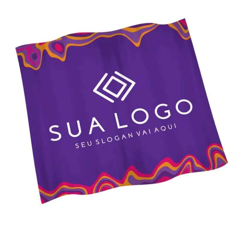Bandeiras · Tecido sem Acabamento Overlock · Metro Quadrado personalizado com a sua marca