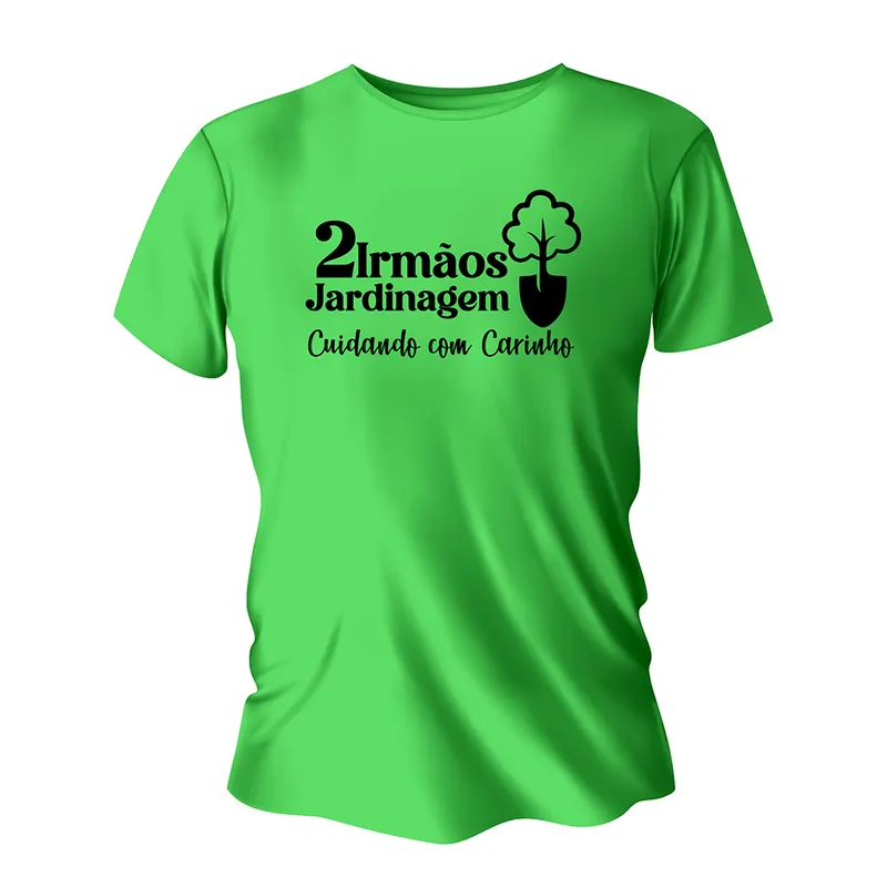 Camisas, Agasalhos e Jaquetas · Camisas · Modelo Tradicional · Algodão · Impressão Silk · Tamanho A4 210x300mm · Camisa Verde Limão personalizado com a sua marca