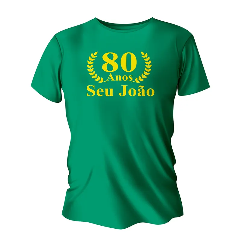 Camisas, Agasalhos e Jaquetas · Camisas · Modelo Tradicional · Algodão · Impressão Silk · Tamanho A4 210x300mm · Camisa Verde Bandeira personalizado com a sua marca