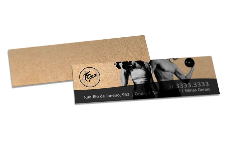 Marcador de Página · Kraft 250g personalizado com a sua marca