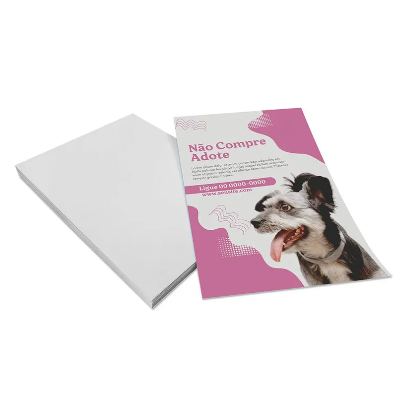 Panfletos, Flyers e Folhetos · Apergaminhado 150g personalizado com a sua marca
