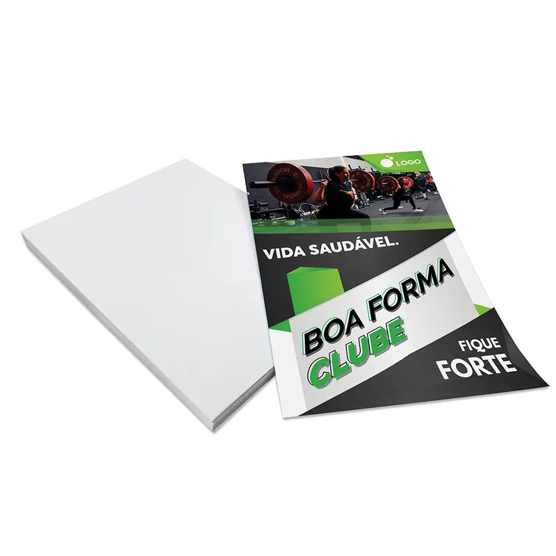 Panfletos, Flyers e Folhetos · Couchê 115g personalizado com a sua marca