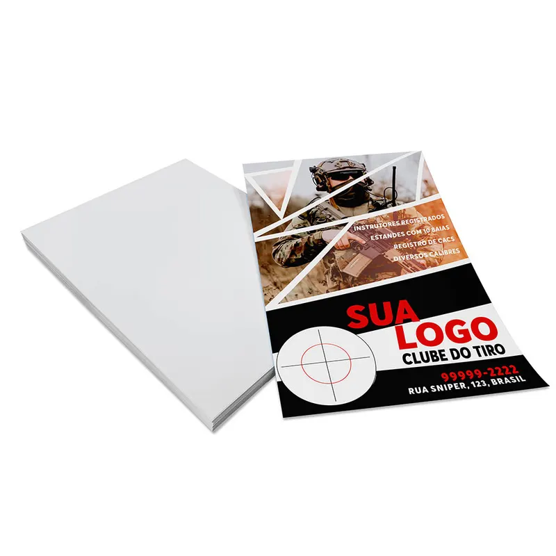 Panfletos, Flyers e Folhetos · Couchê 170g personalizado com a sua marca