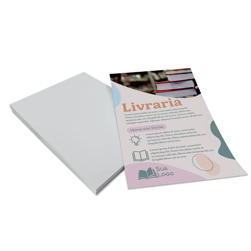 Panfletos, Flyers e Folhetos · Couchê 70g personalizado com a sua marca