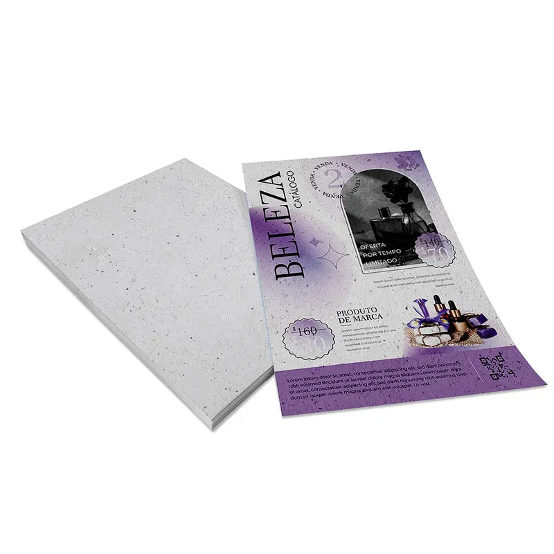 Panfletos, Flyers e Folhetos · Reciclato 90g personalizado com a sua marca