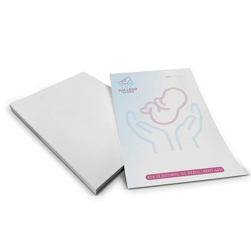 Papel Timbrado · Apergaminhado 90g personalizado com a sua marca