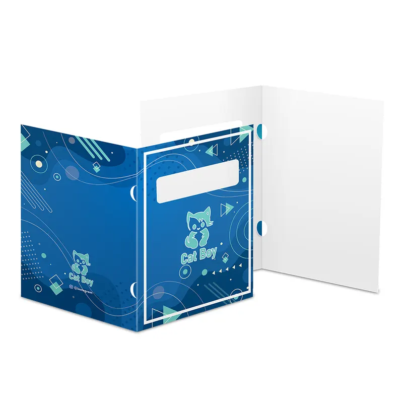Pastas · Apergaminhado 150g · Orelha personalizado com a sua marca