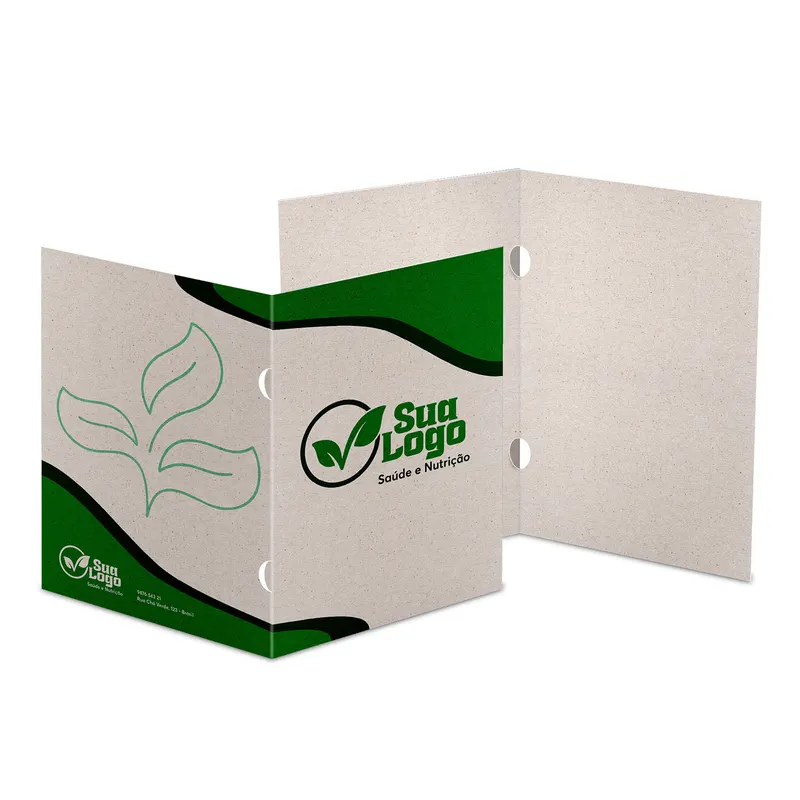 Pastas · Reciclato 240g · Orelha personalizado com a sua marca