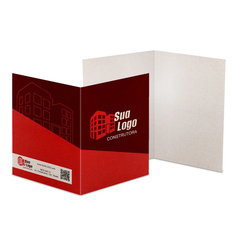 Pastas · Reciclato 240g · Vinco personalizado com a sua marca