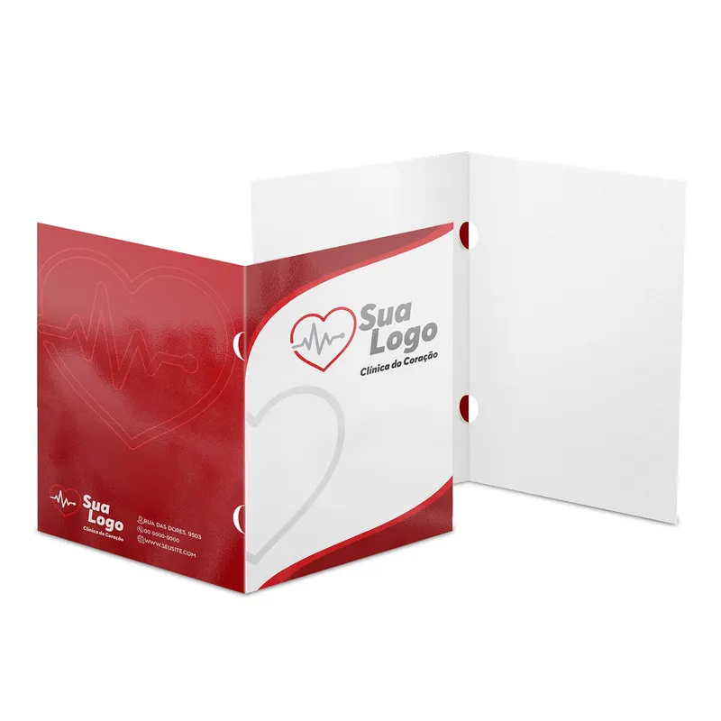 Pastas · Supremo 255g · Orelha · Lam Brilho Frente personalizado com a sua marca
