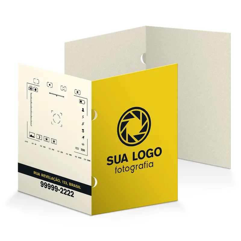 Pastas · Supremo 305g · Orelha · Lam Fosca Frente personalizado com a sua marca