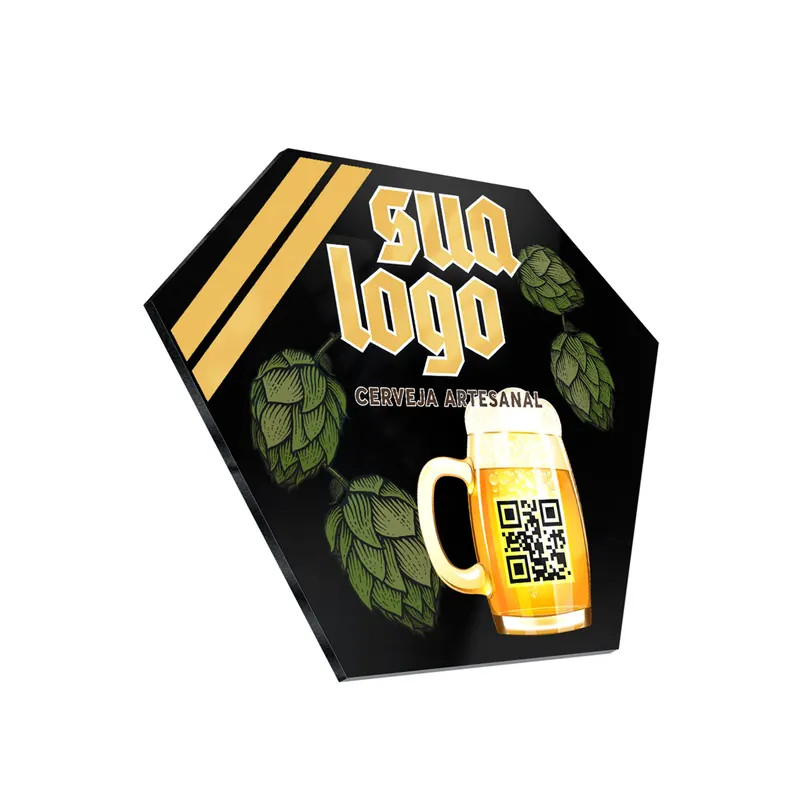 Placas de Acrílico · Impressão Uv · Acrílico Preto 3mm personalizado com a sua marca
