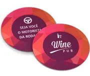 Porta Copos · Couchê 300g · Lam Fosca Frente e Verso personalizado com a sua marca