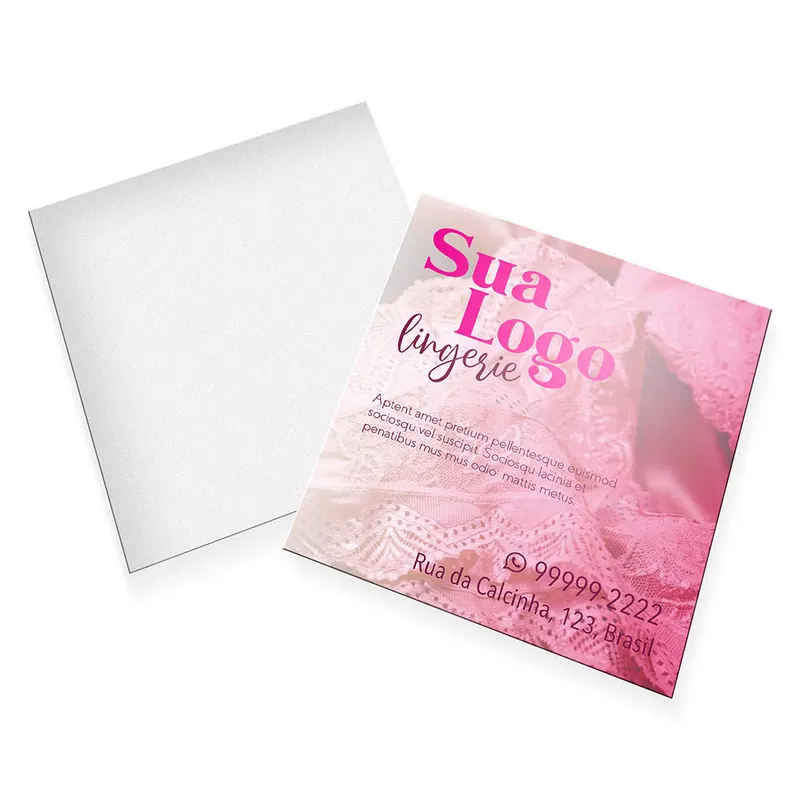 Postais · Couchê 250g · Lam Fosca Frente personalizado com a sua marca