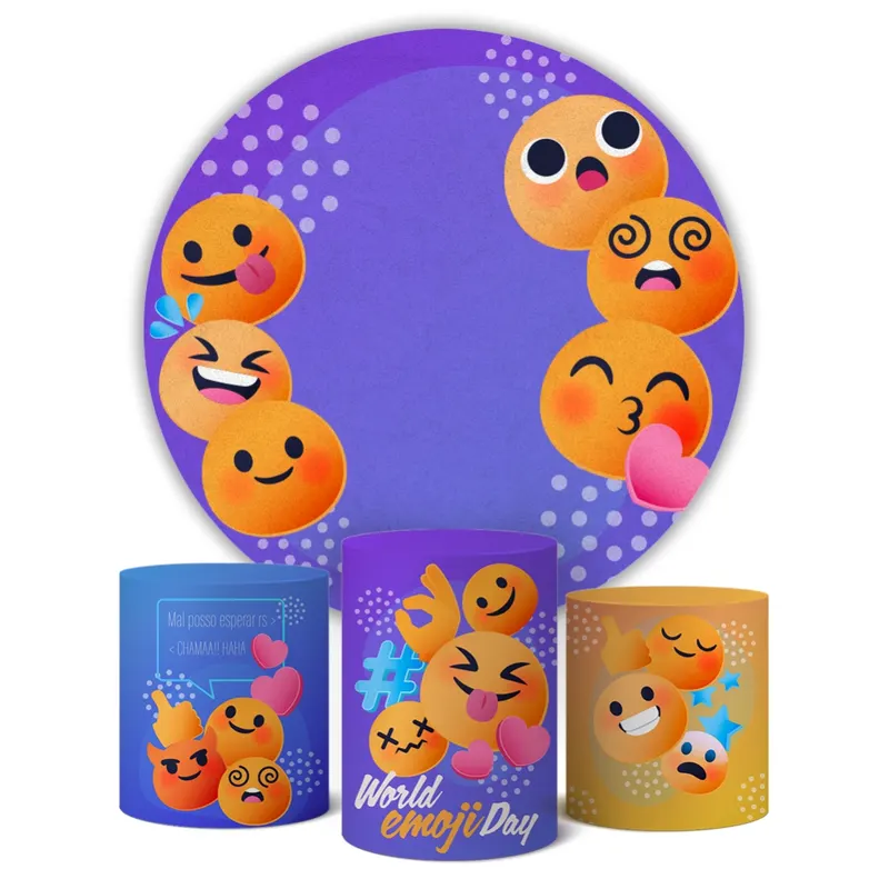 3 Cilindros e 1 Painel de Festa · Elastano personalizado com a sua marca