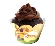Saia para Cupcake · Couchê 250g personalizado com a sua marca