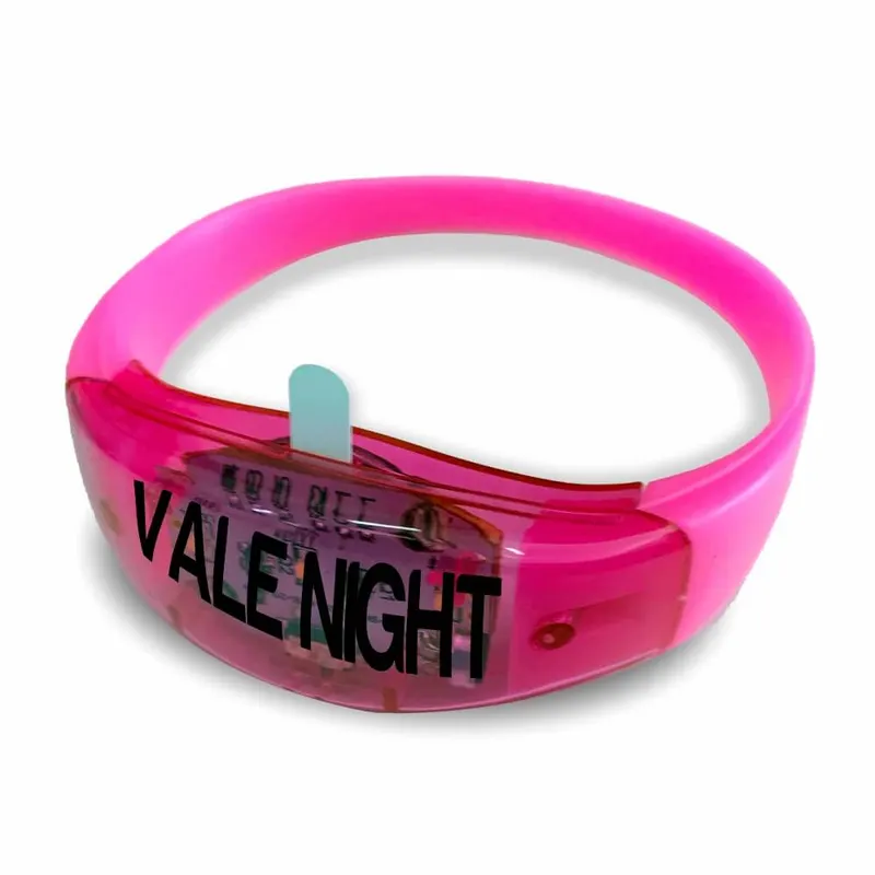 Pulseira de Led personalizado com a sua marca