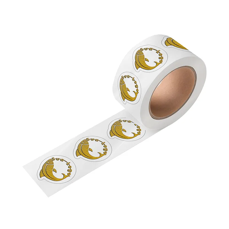 Rótulos em Bobina para Frios e Congelados · Bopp Transparente com Hotstamping personalizado com a sua marca
