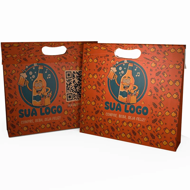 Sacolas · Duplex 210g · Boca Palhaço Horizontal personalizado com a sua marca