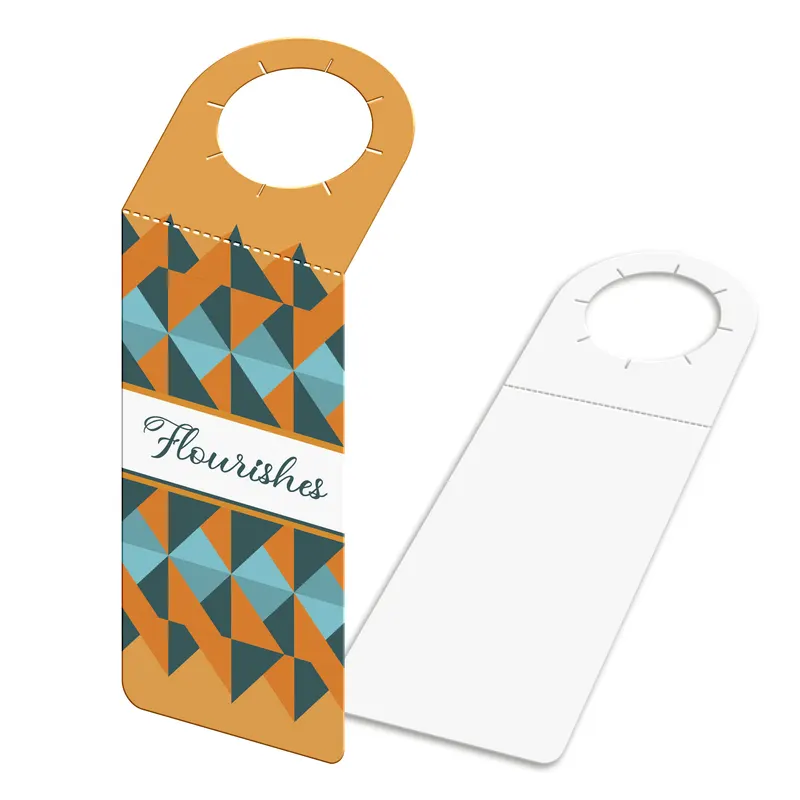 Tags para Garrafa · Couchê 250g personalizado com a sua marca