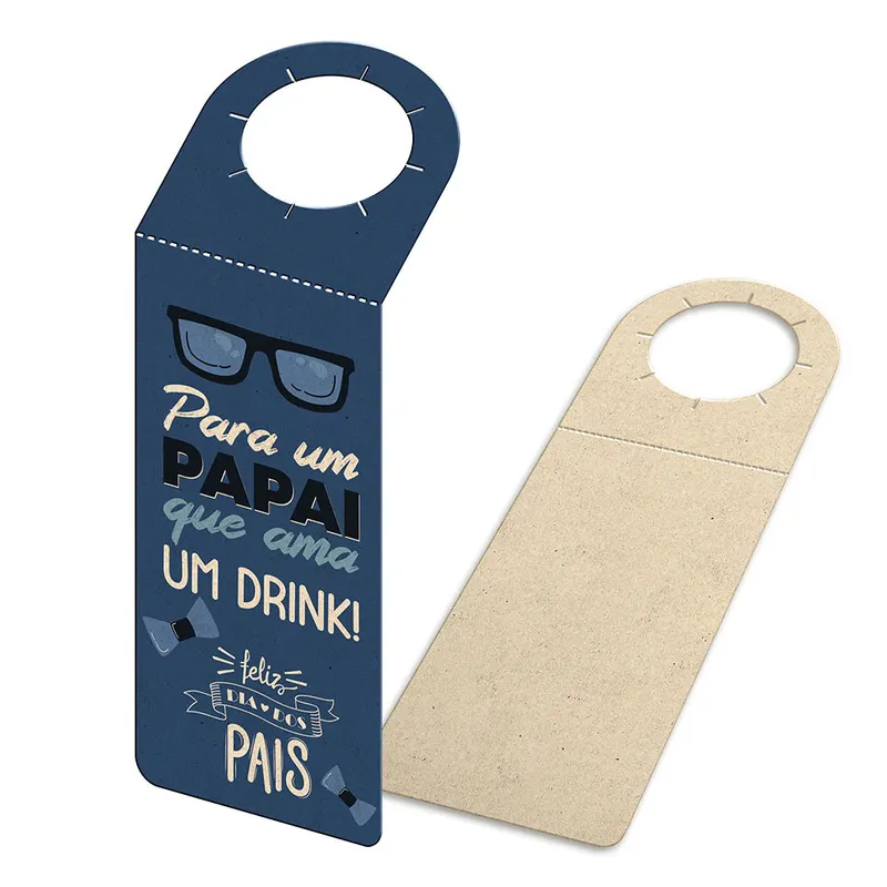 Tags para Garrafa · Reciclato 240g personalizado com a sua marca