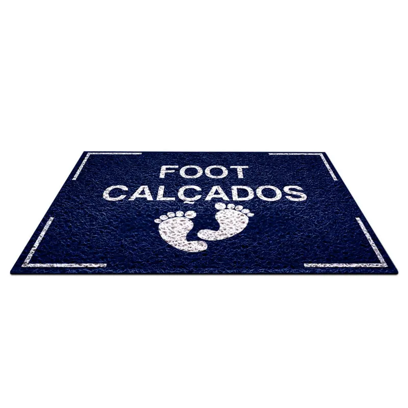 Tapete Capacho · Pvc Vinílico · Azul Marinho · Metro Quadrado personalizado com a sua marca