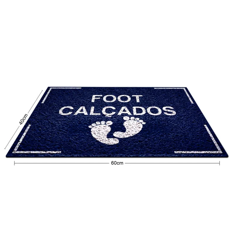 Tapete Capacho · Pvc Vinílico · Azul Marinho personalizado com a sua marca