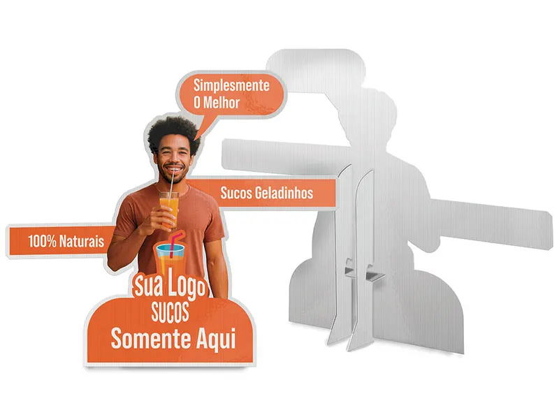 Tótens · Totem Silhueta · Polionda 3mm personalizado com a sua marca