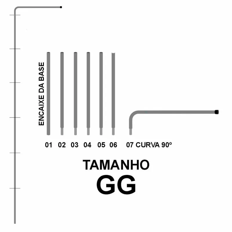 Wind Banner · Peças · Hastes · Retangular · Gg personalizado com a sua marca