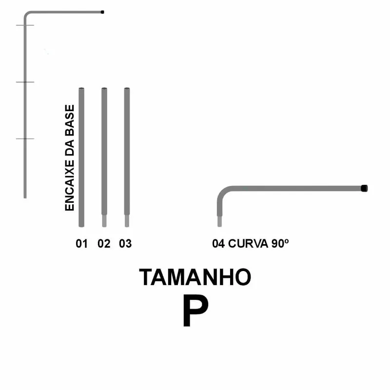 Wind Banner · Peças · Hastes · Retangular · P personalizado com a sua marca